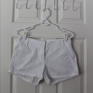 J. Crew White Chino Shorts